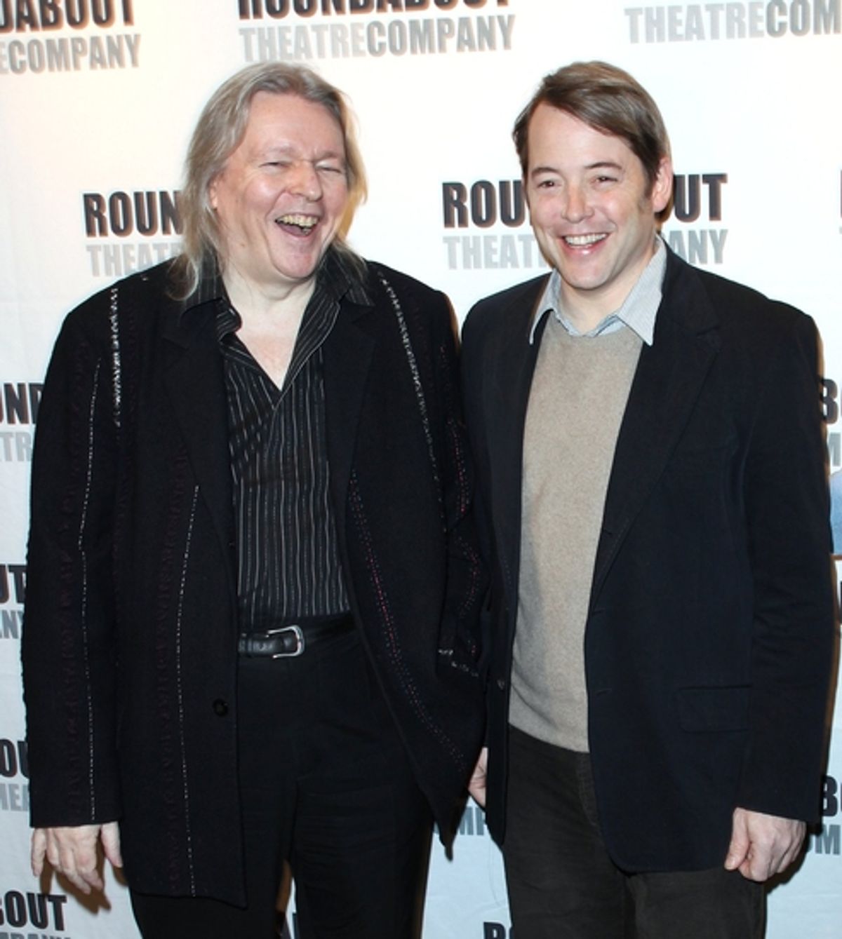 Christopher Hampton and Matthew Broderick at 