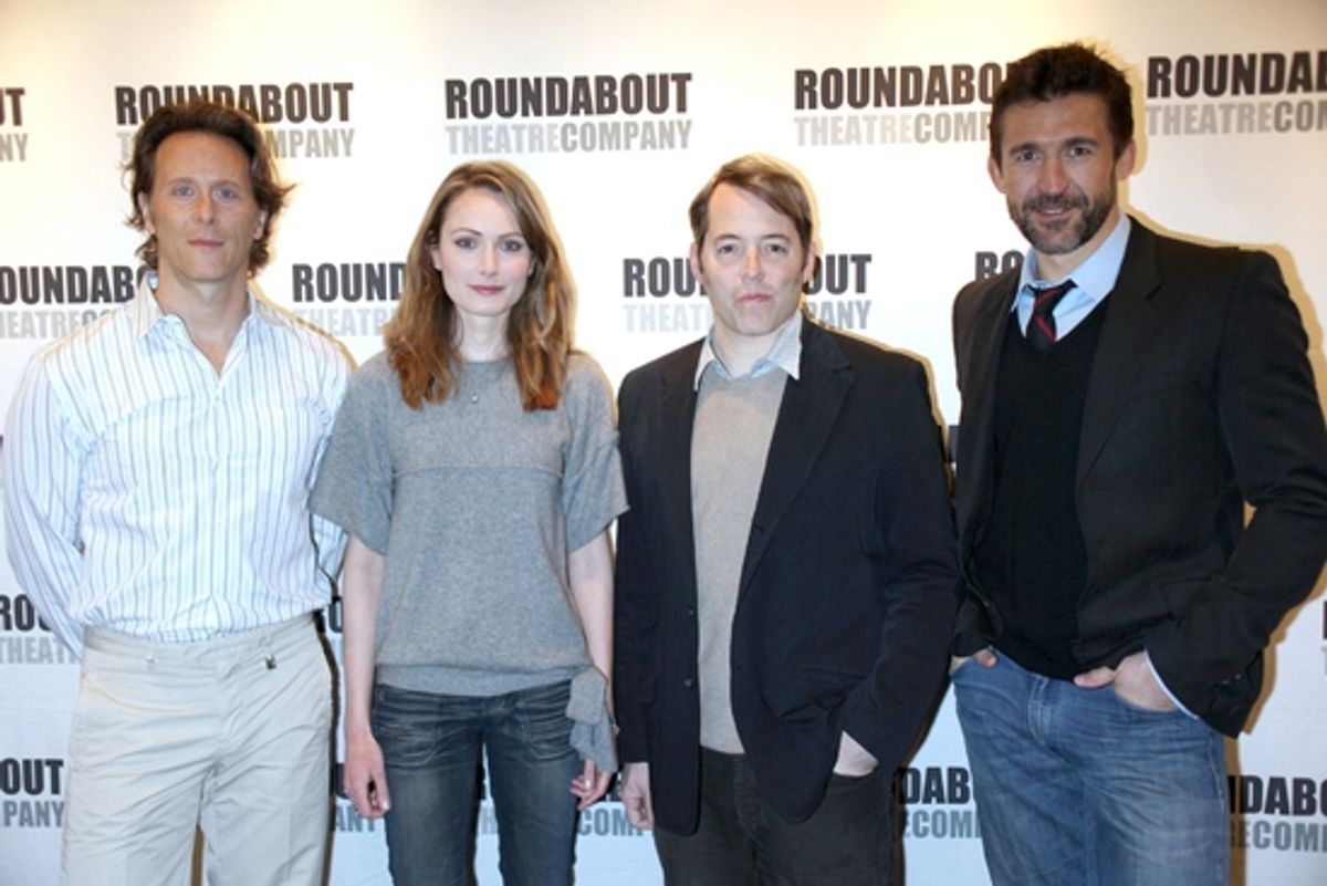 Steven Weber, Anna Madeley, Matthew Broderick and Jonathan Cake at 