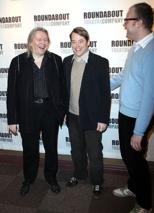 Christopher Hampton, Matthew Broderick and David Grindley Photo