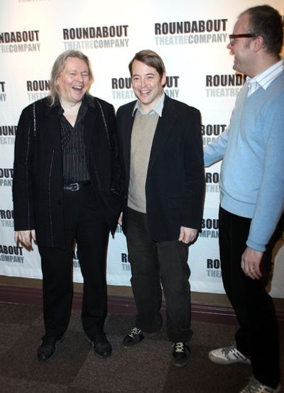 Christopher Hampton, Matthew Broderick and David Grindley Photo