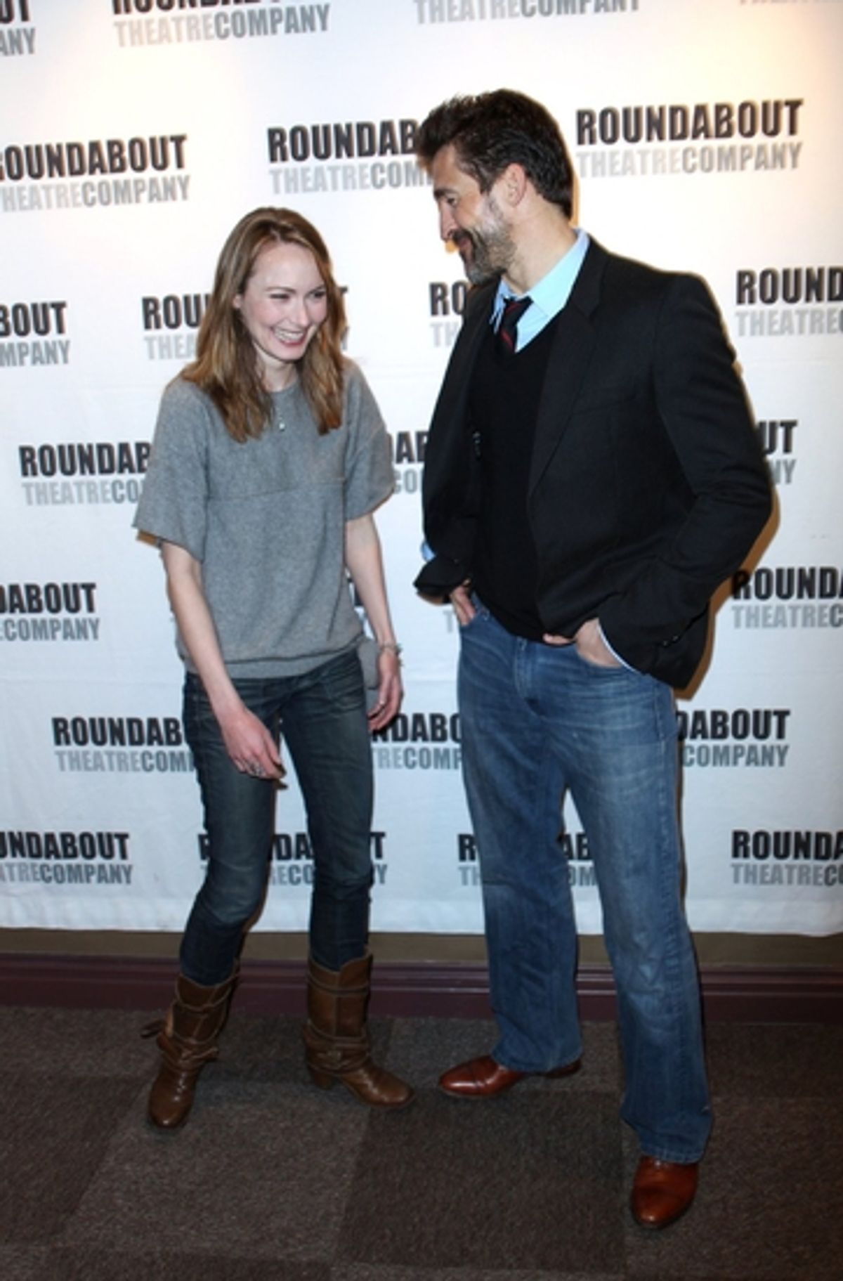 Anna Madeley and Jonathan Cake at 