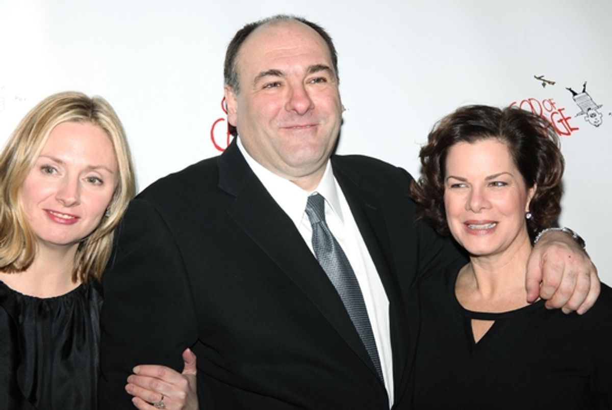 Hope Davis, James Gandolfini and Marcia Gay Harden at 