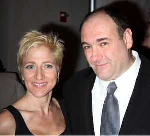 Edie Falco and James Gandolfini Photo