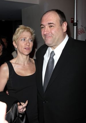 Edie Falco and James Gandolfini Photo