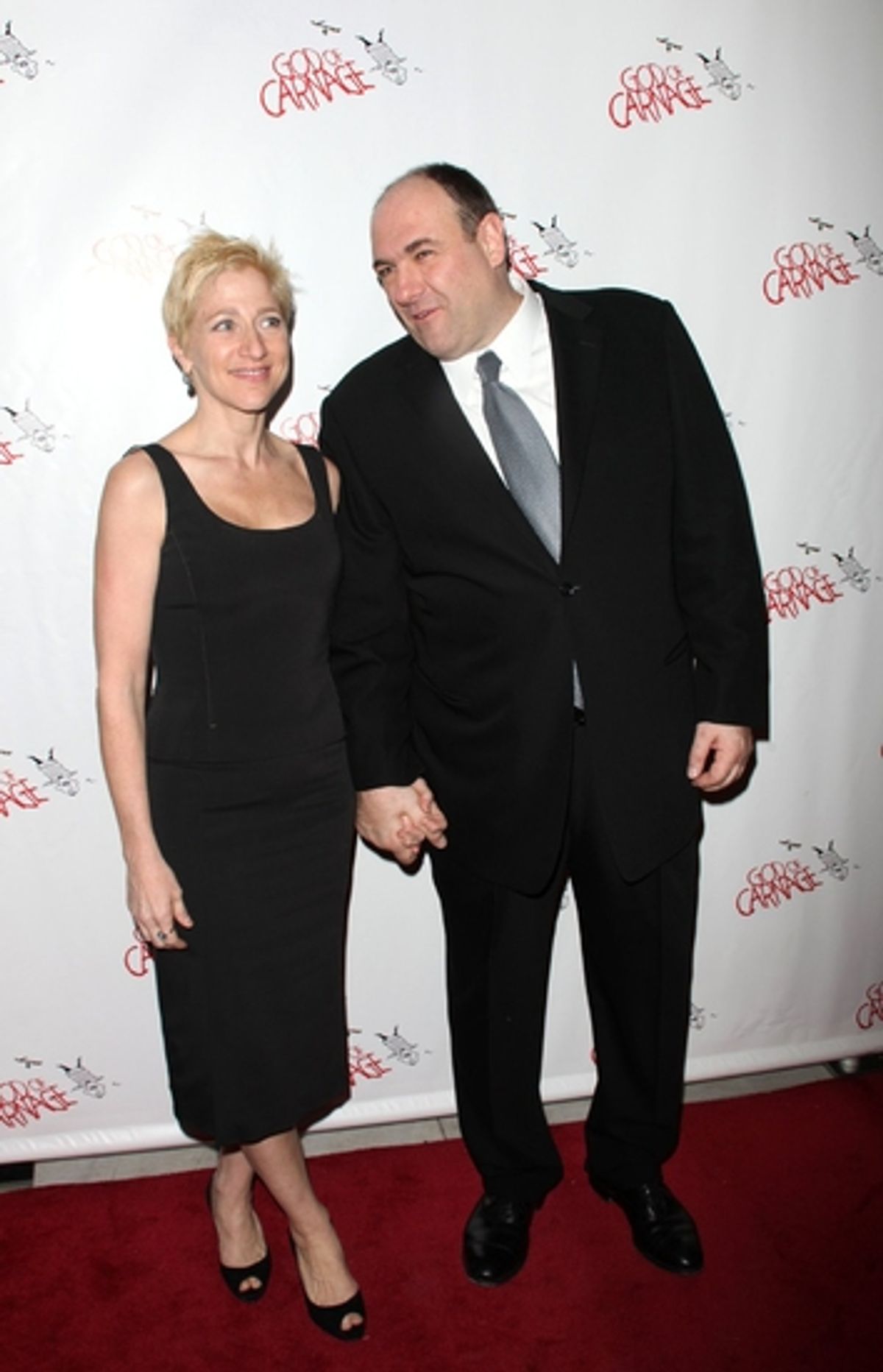 Edie Falco and James Gandolfini at 