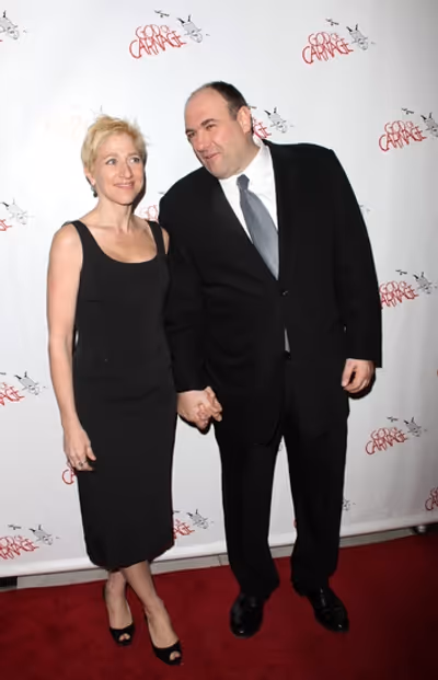 Edie Falco and James Gandolfini Photo