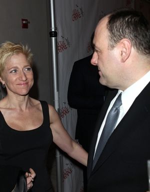 Edie Falco and James Gandolfini Photo