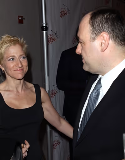 Edie Falco and James Gandolfini Photo