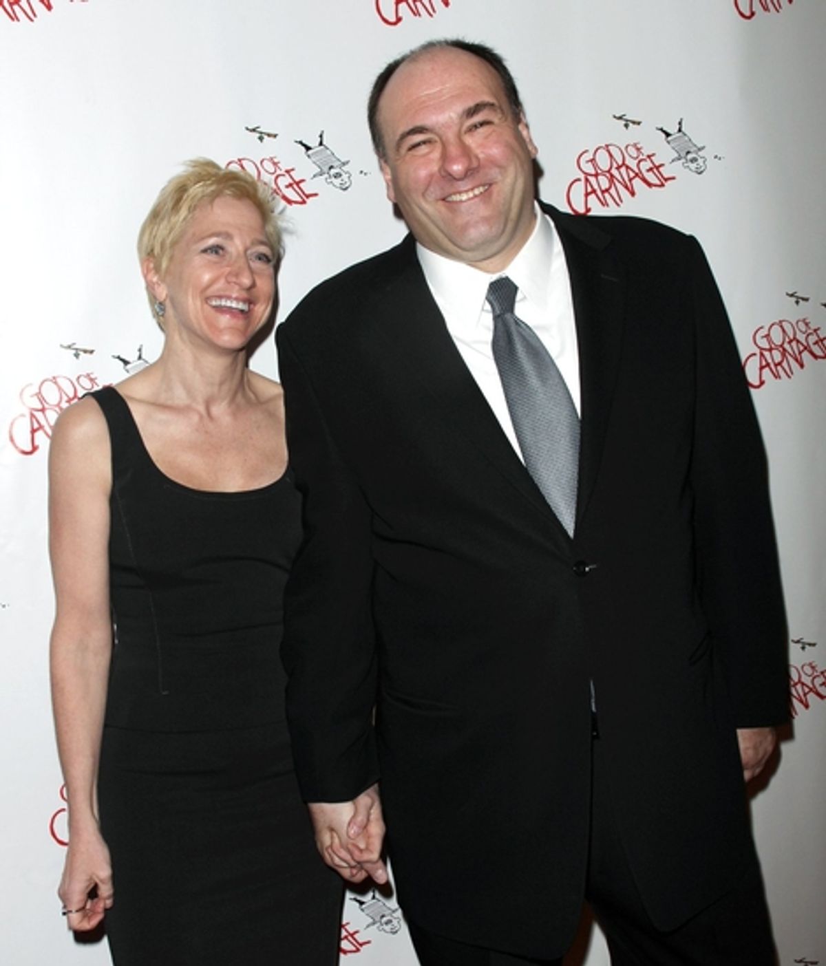 Edie Falco and James Gandolfini at 