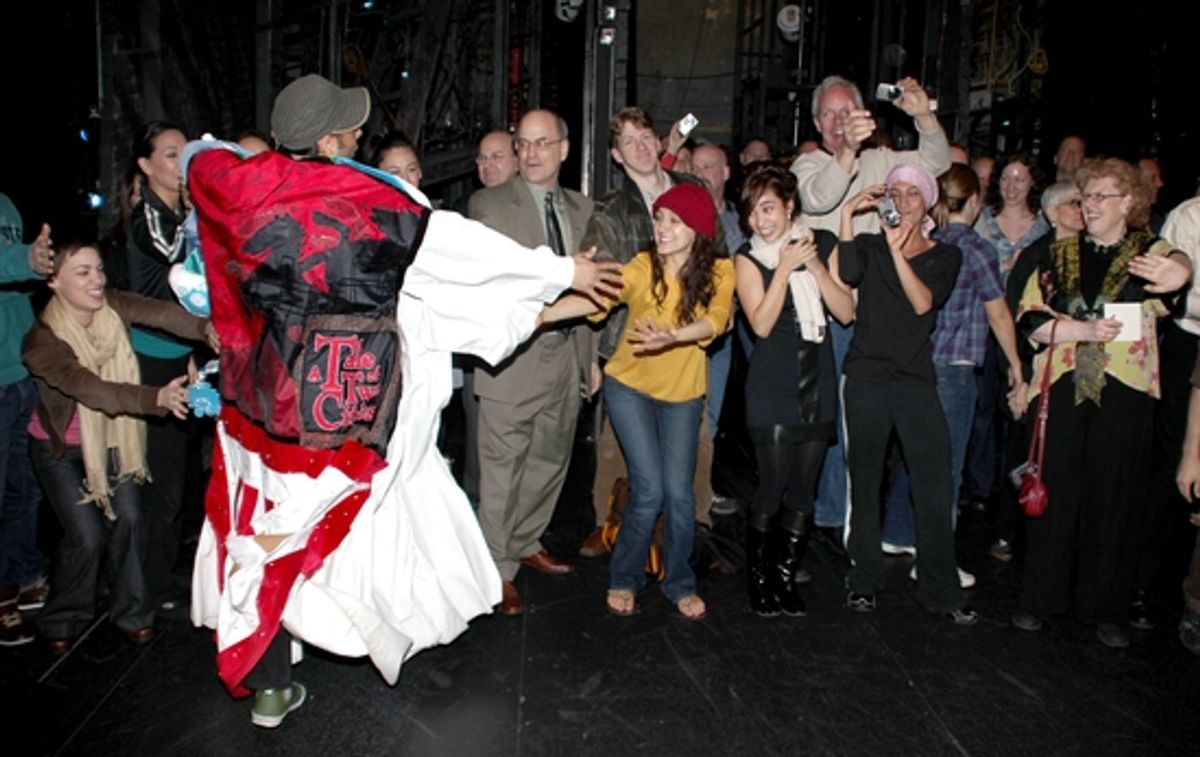 Manuel Herrera and the West Side Story cast at 