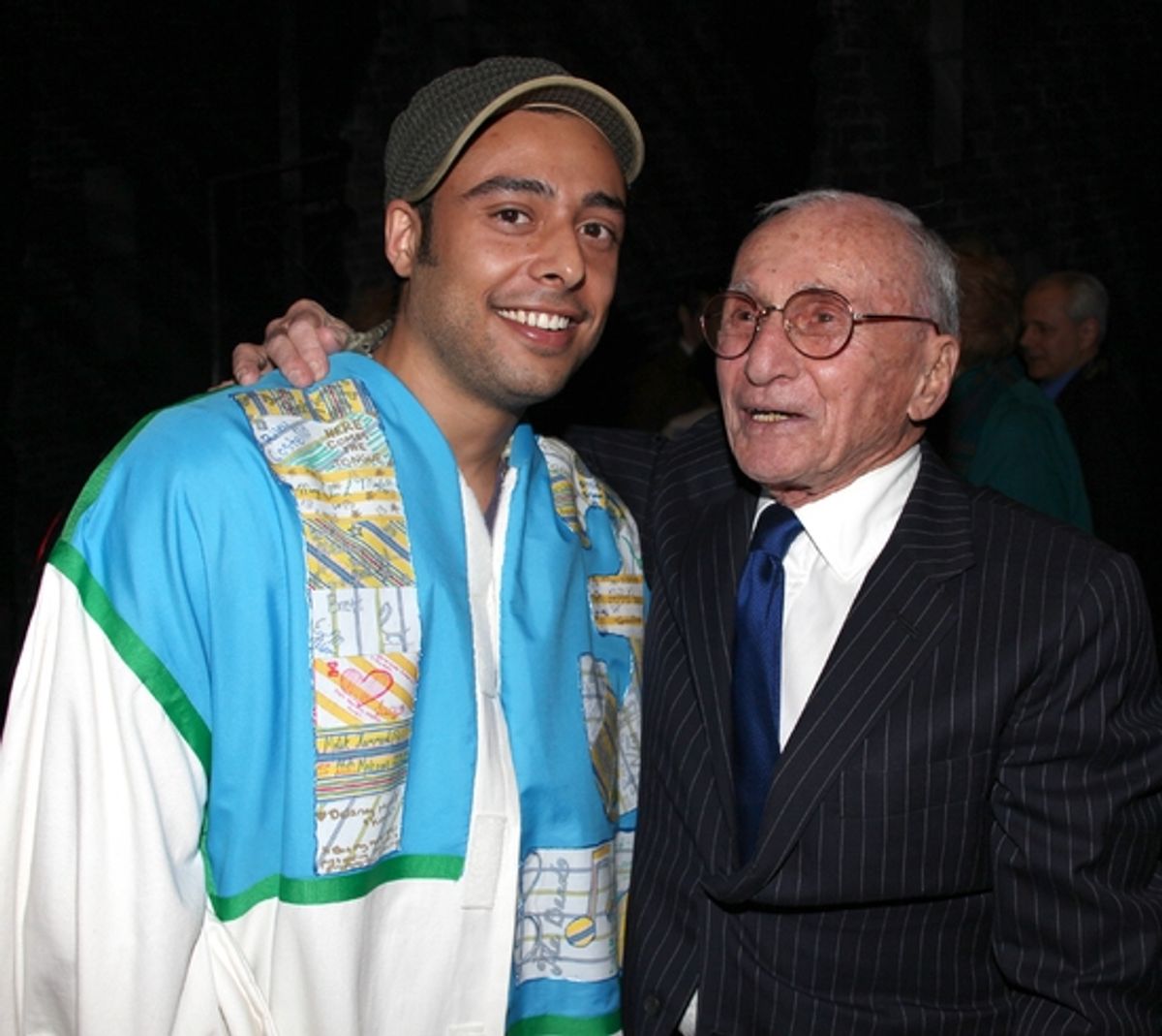 Manuel Herrera and Arthur Laurents at 