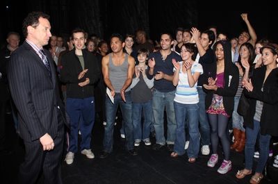 Kevin McCollum, Cody Green and the West Side Story cast

 Photo