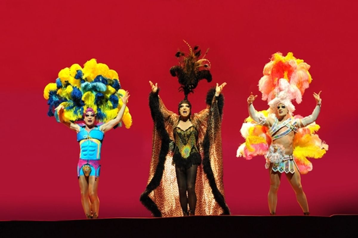 Jason Donovan, Tony Sheldon, and Oliver Thornton at 