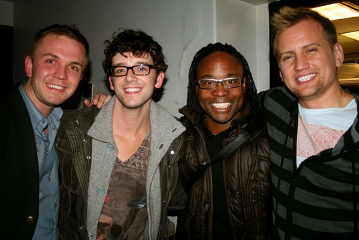 Shane Scheel, Michael Urie, Billy Porter and Chris Isaacson

 at 