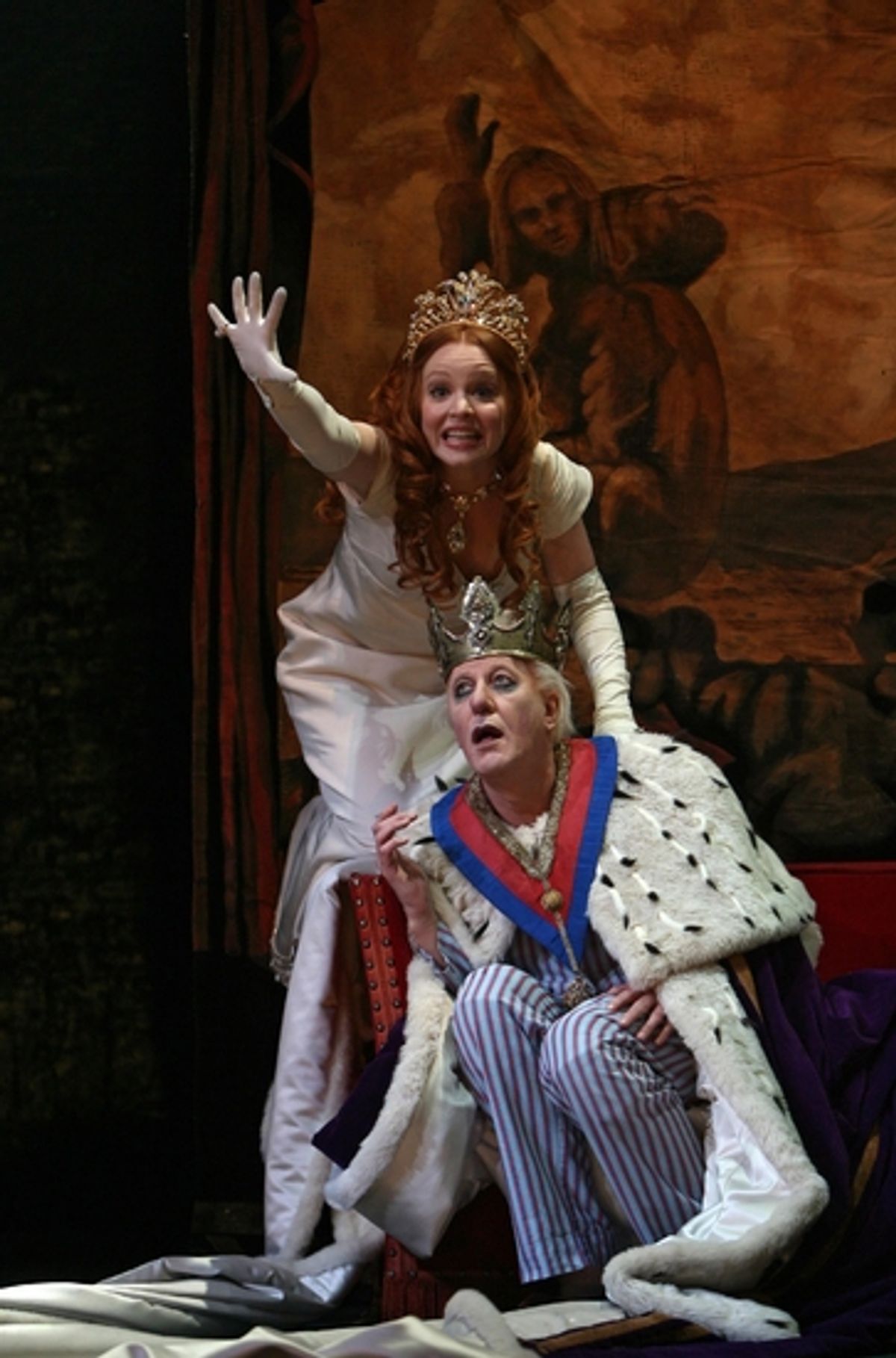 Lauren Ambrose and Geoffrey Rush at 