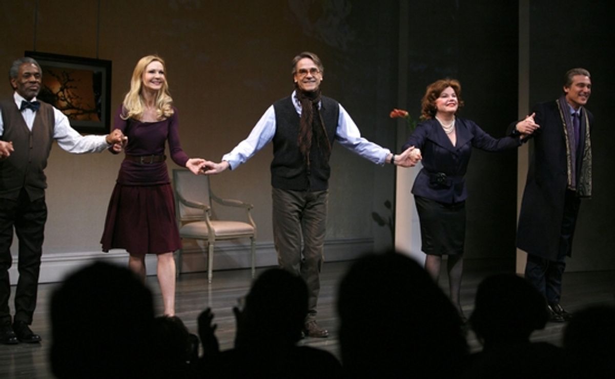 Andre De Shields, Joan Allen, Jeremy Irons, Marsha Mason and Michael T. Weiss at 