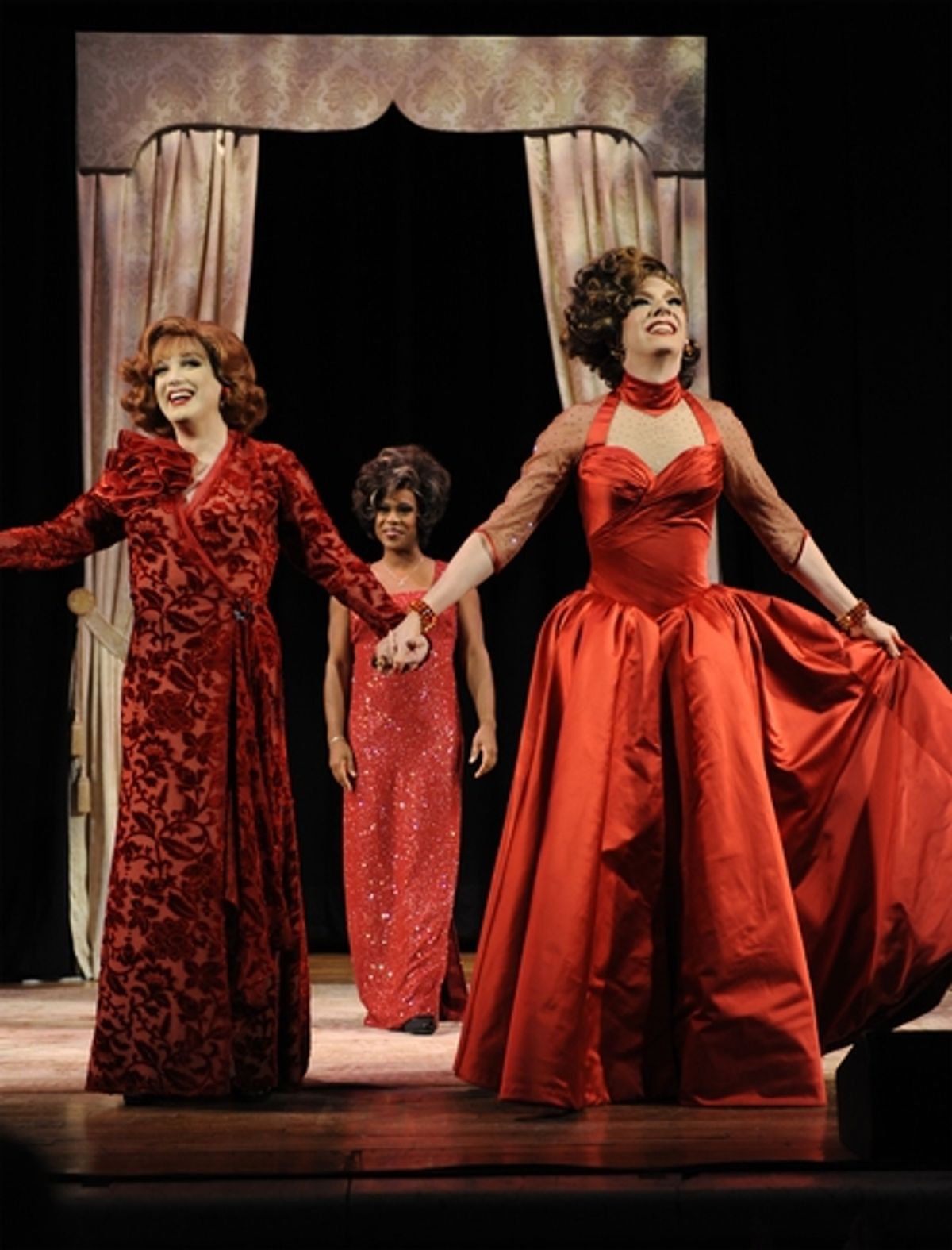 Charles Busch, Lisa Estridge and LYPSINKA at Busch, Lypsinka, Estridge In LEGENDS! Reading