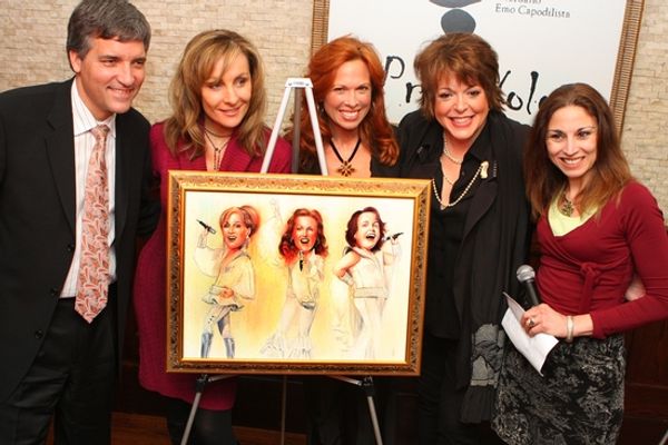 Bruce Dimpflmaier, Judy McLane, Gina Ferrall, Carolee Carmello and Valerie Smaldone
 Photo