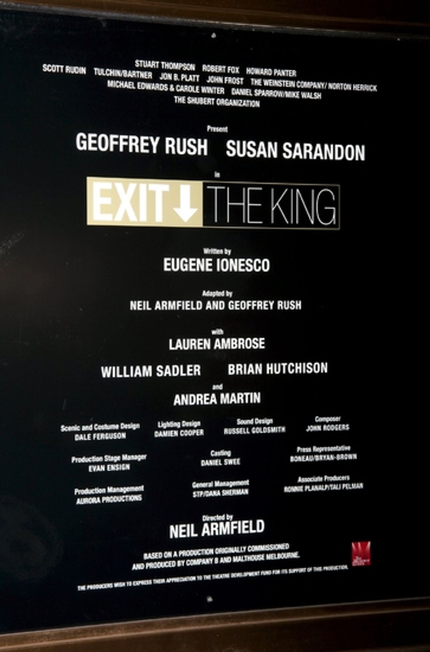 Photo Coverage: EXIT THE KING Curtain Call Photo Coverage: EXIT THE KING Curtain Call Image