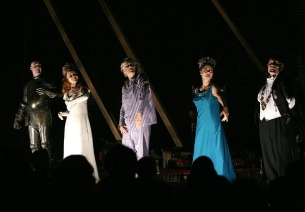 Brian Hutchison, Lauren Ambrose, Geoffrey Rush, Susan Sarandon and William Sadler Photo