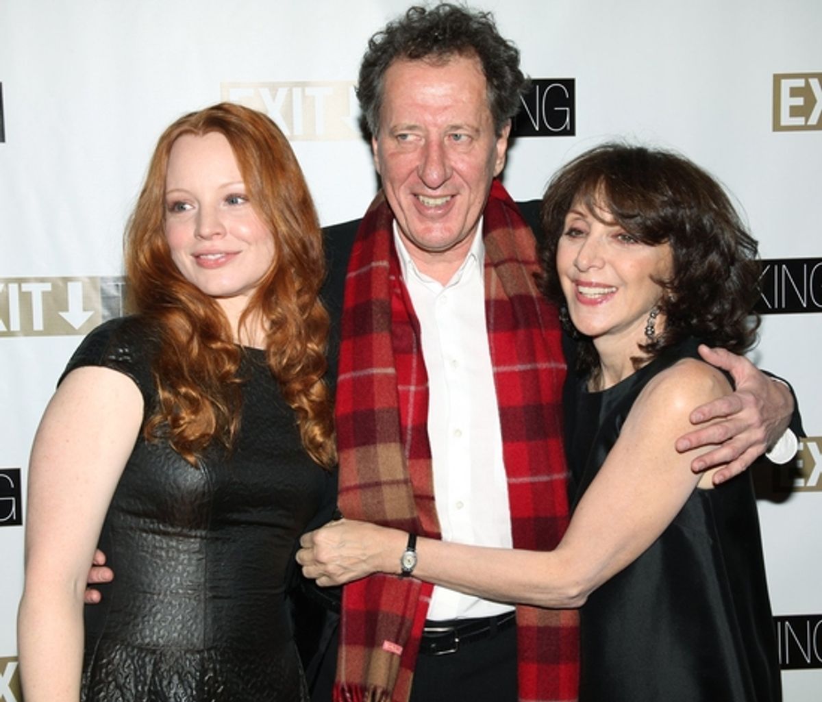 Geoffrey Rush, Lauren Ambrose and Andrea Martin
 at 