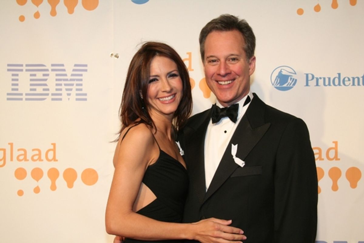 Michelle Clunie and New York Senator Eric Schneiderman at 