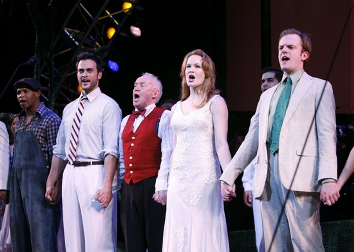 Guy Davis, Cheyenne Jackson, Jim Norton, Kate Baldwin and Jeremy Bobb at 