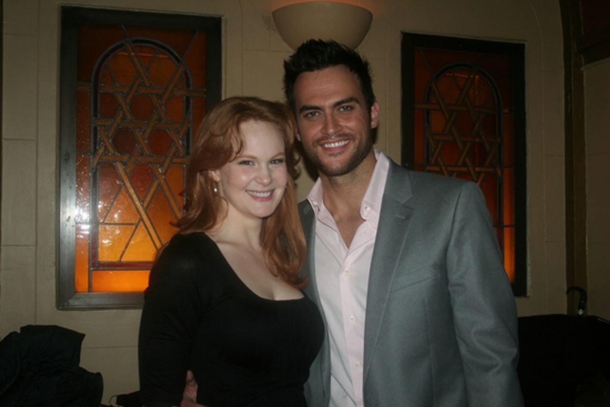 Kate Baldwin and Cheyenne Jackson at 