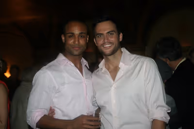 Joe Aaron Reid and Cheyenne Jackson Photo
