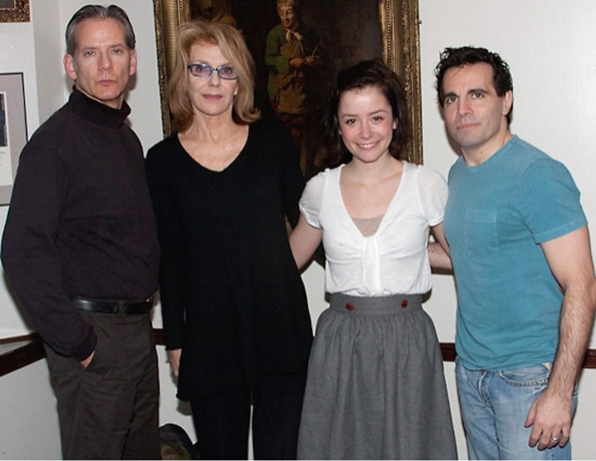 Campbell Scott, Jill Clayburgh, Phoebe Neidhardt, and Mario Cantone at The Fire Dept. Presents 'THE MINOTAUR' at The Players Club