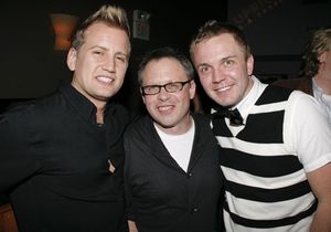 Upright producer Chris Isaacson and Shane Scheel with Bill Condon @ BroadwayWorld Upright producer Chris Isaacson and Shane Scheel with Bill Condon Photo