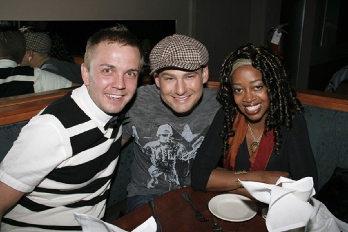 Shane Scheel, Chad Kimball, and Jennifer Leigh Warren at 