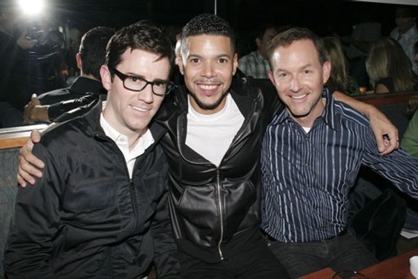 Upright Cabaret attendee, Wilson Cruz, and Dan Jinx Photo