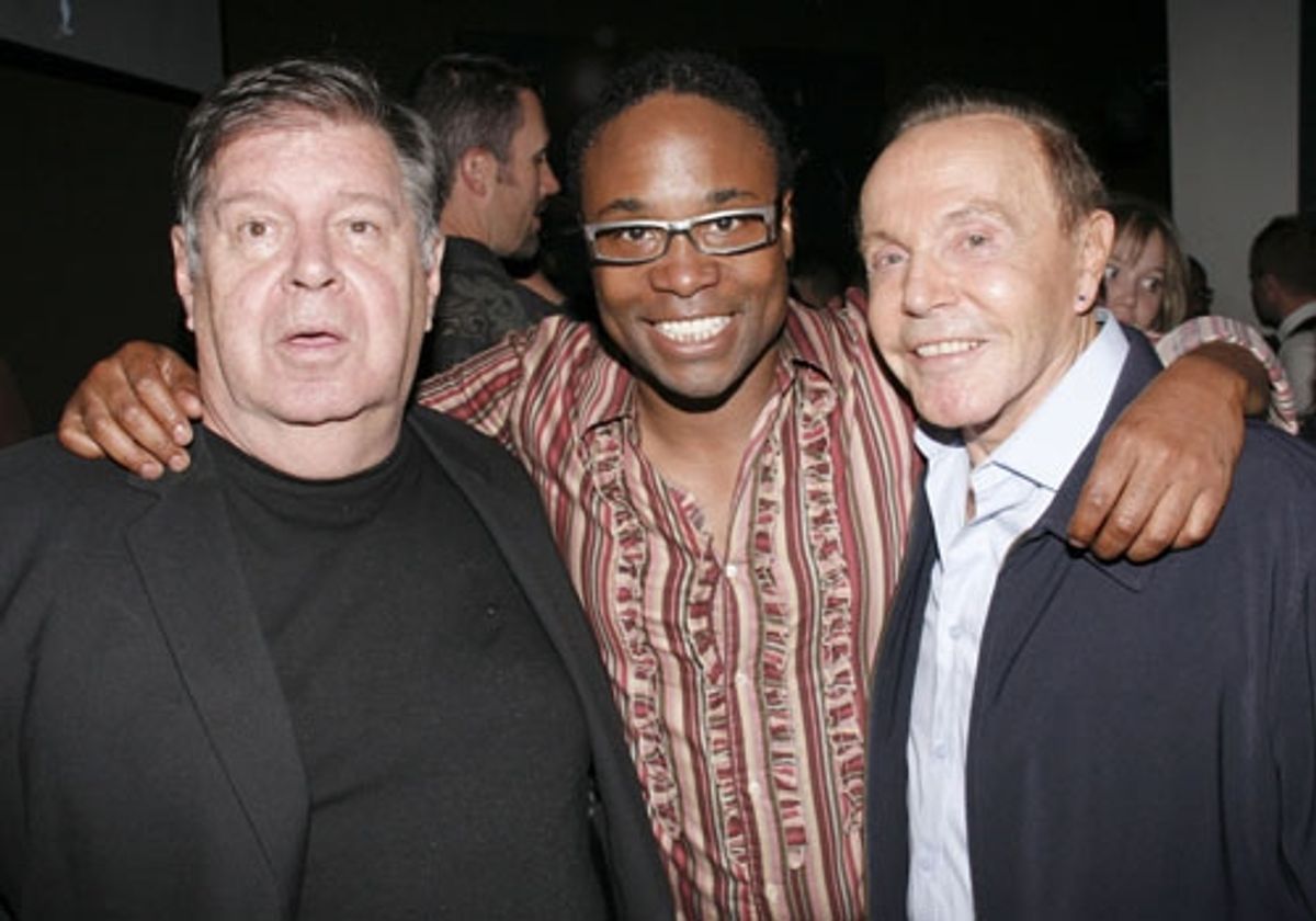 David Galligan, Billy Porter and Jonathan Kanes at Upright Cabaret at 