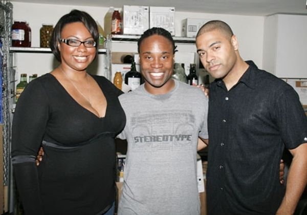 The singers: Tony Scruggs, Billy Porter, and Jason Morales Photo