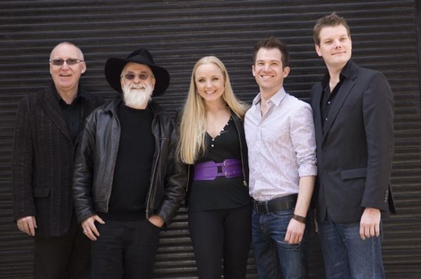 Shaun McKenna, Terry Pratchett, Kerry Ellis, Daniel Boys and Leighton James House Photo