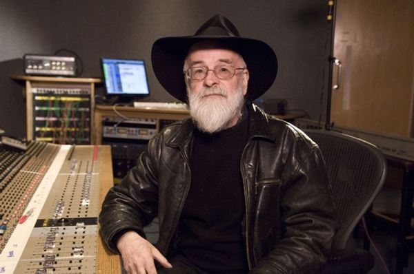 Terry Pratchett in the studio Photo