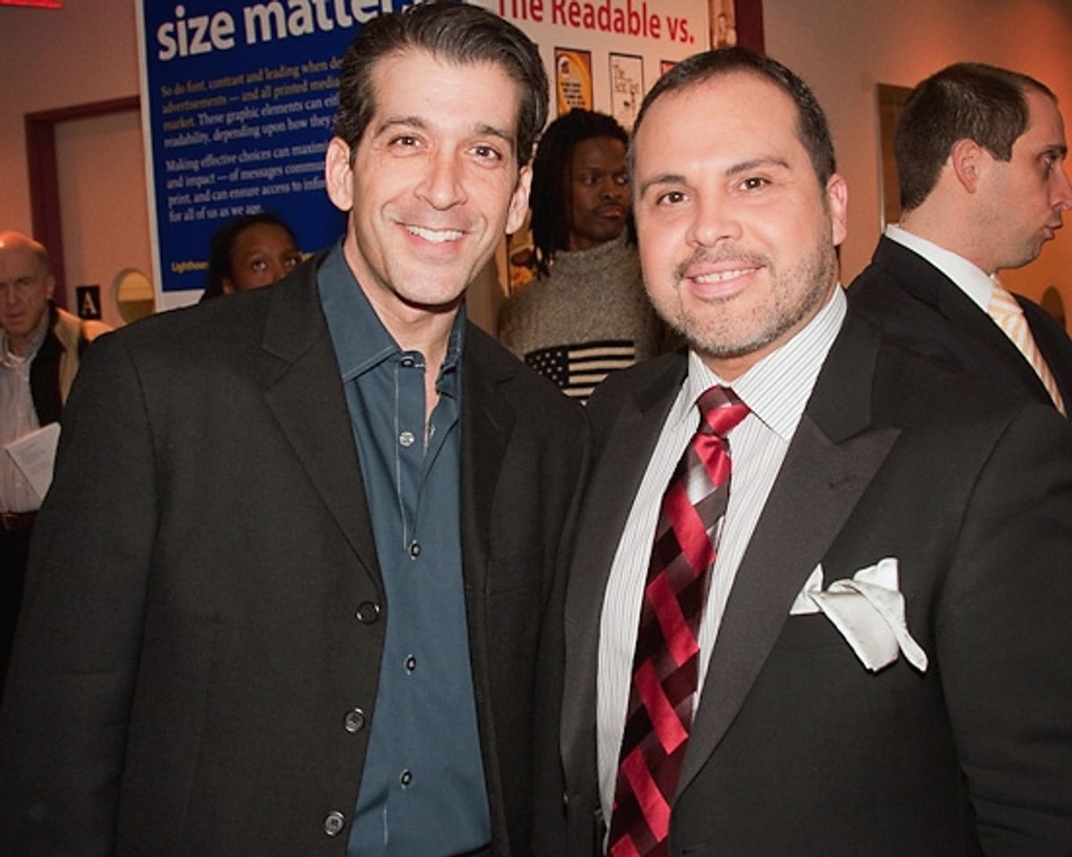 Ramon Del Barrio and Eliseo Roman at Amas Musical Theatre 40th Anniversary Gala