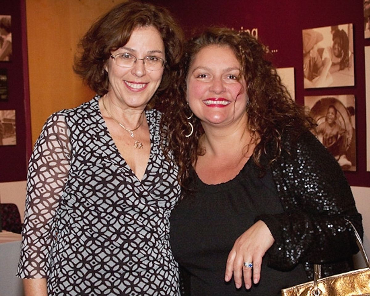 Donna Trinkoff and Aida Turturro at Amas Musical Theatre 40th Anniversary Gala