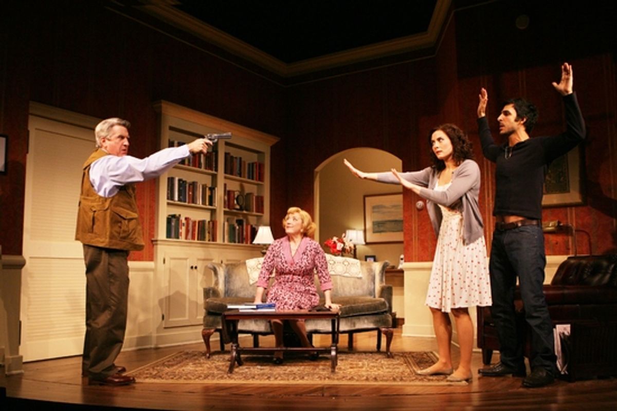 Richard Poe, Kristine Nielsen, Laura Benanti, and Amir Arison at 