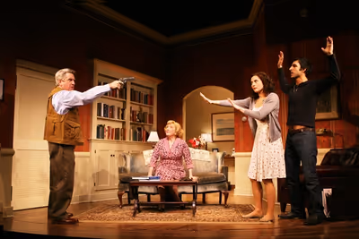 Richard Poe, Kristine Nielsen, Laura Benanti, and Amir Arison Photo
