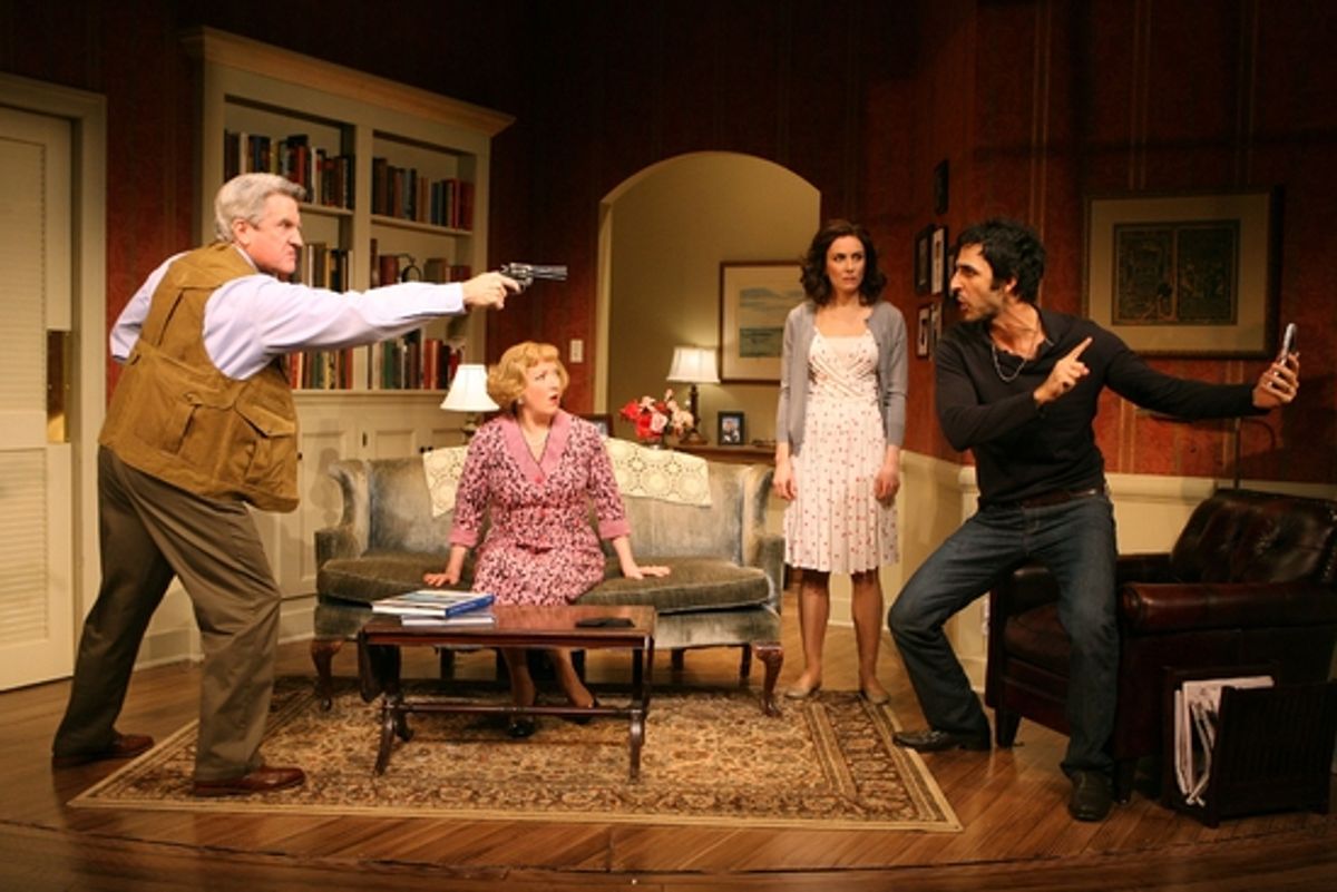 Kristine Nielsen, Laura Benanti, Amir Arison, and Richard Poe at 