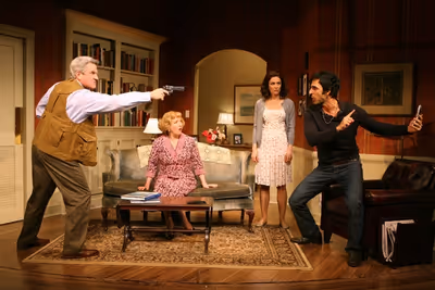 Kristine Nielsen, Laura Benanti, Amir Arison, and Richard Poe Photo