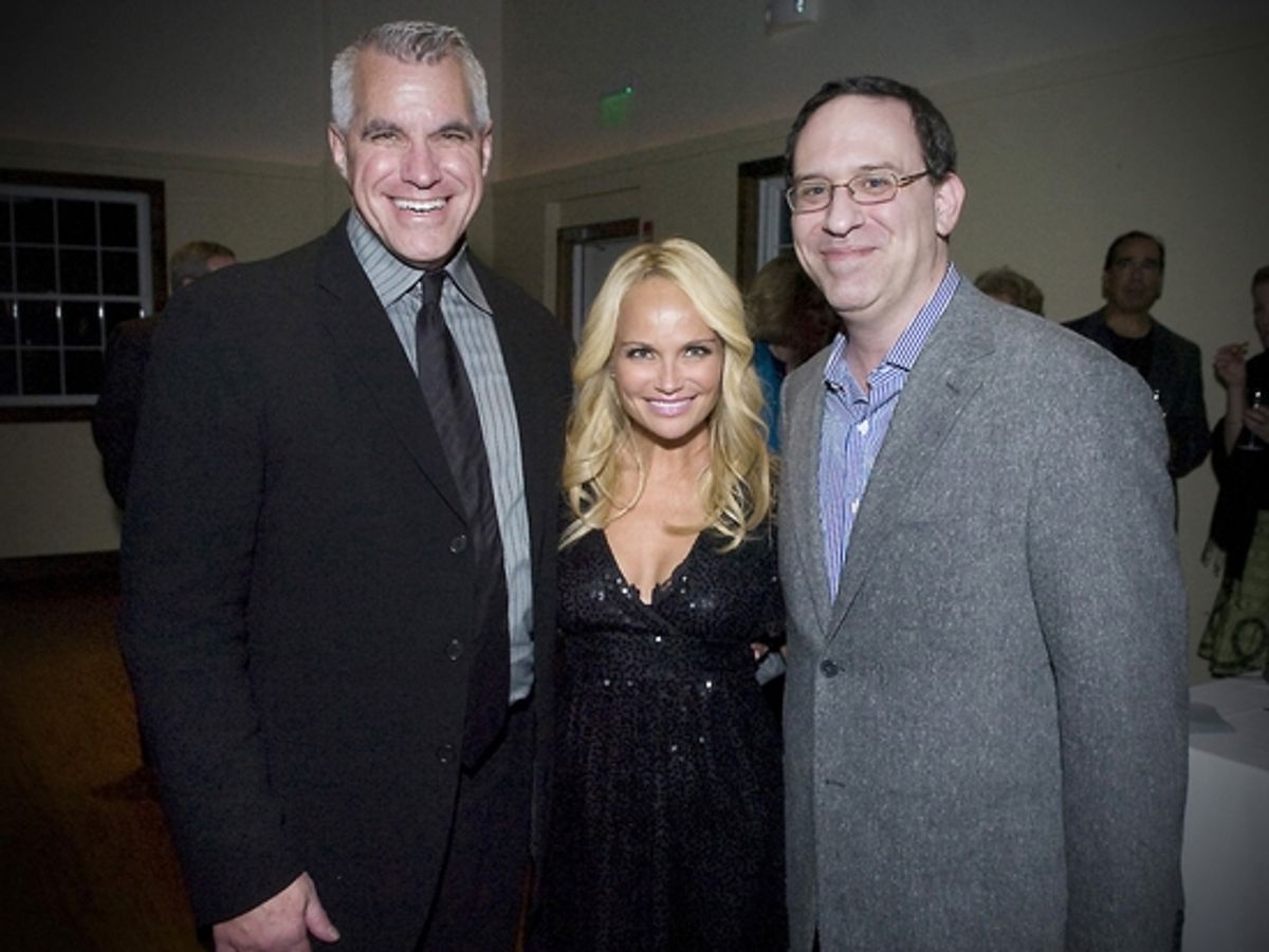 Michael Ross,  Kristin Chenoweth, and Howard Sherman at 