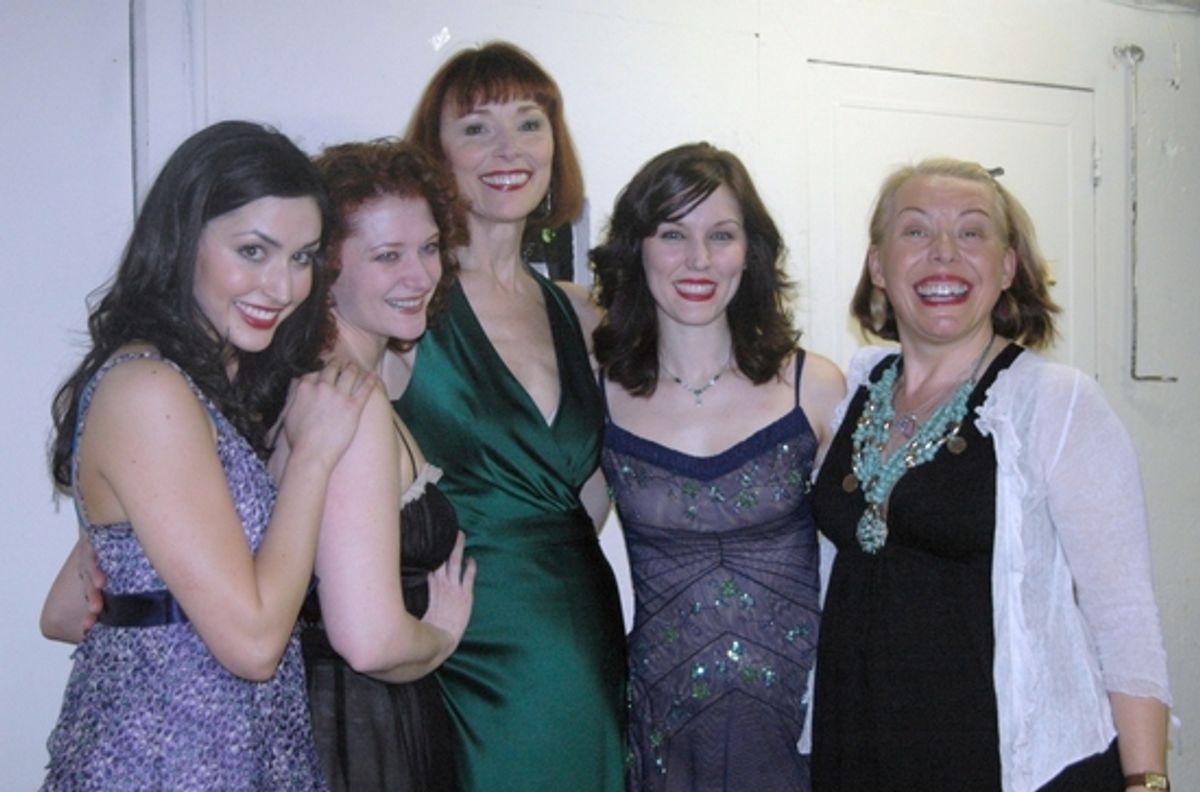 Melinda Sullivan, Kerry O'Malley, Karen Ackers, Mara Davi and Barb Jungr at 