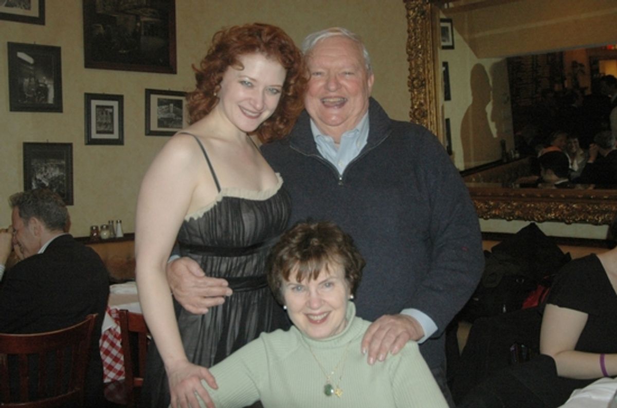 Kerry O'Malley with her parents at 'Broadway By The Year 1931' at Town Hall