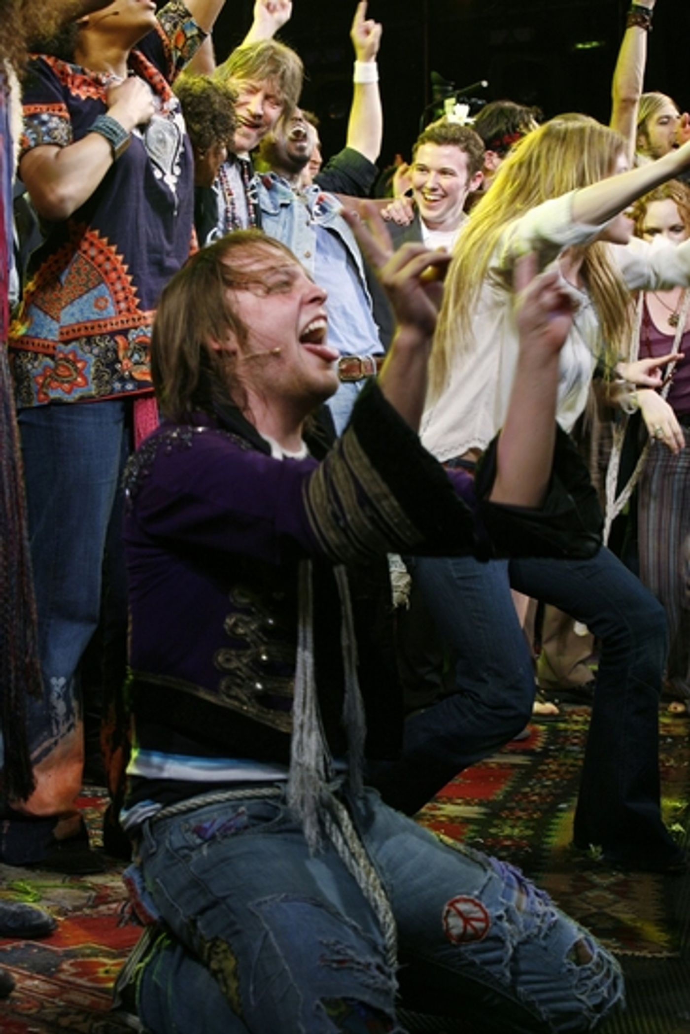 Photo Coverage: 'The Sun Shines In' HAIR Returns to Broadway - Opening Curtain Call!  Image