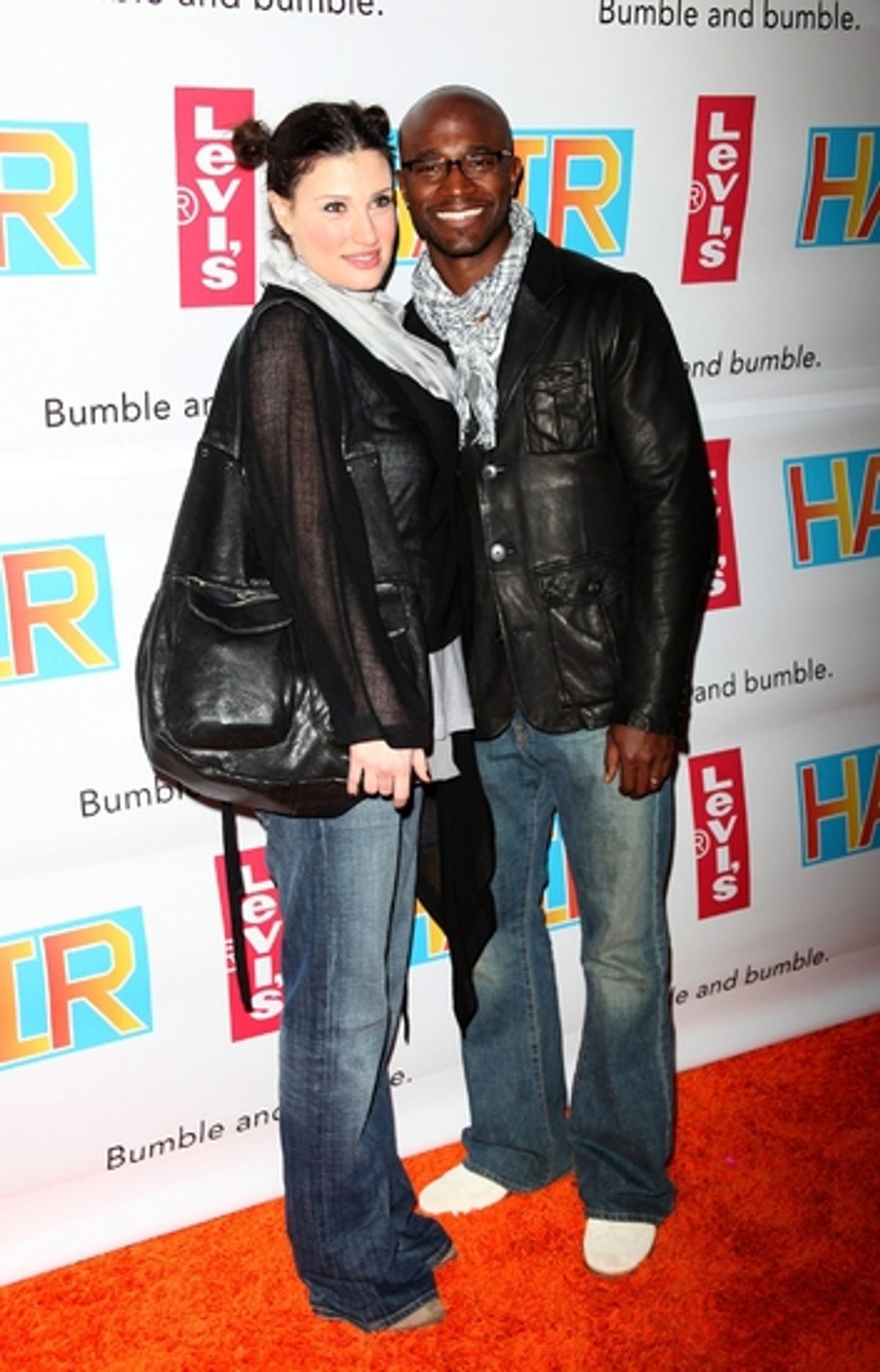 Idina Menzel and Taye Diggs at 