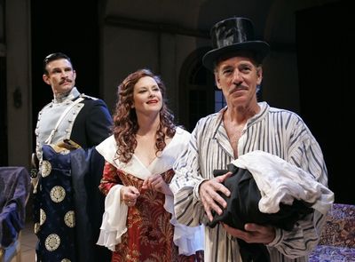 Damon Kirsche, Stephanie Zimbalist and Mark Jacoby Photo