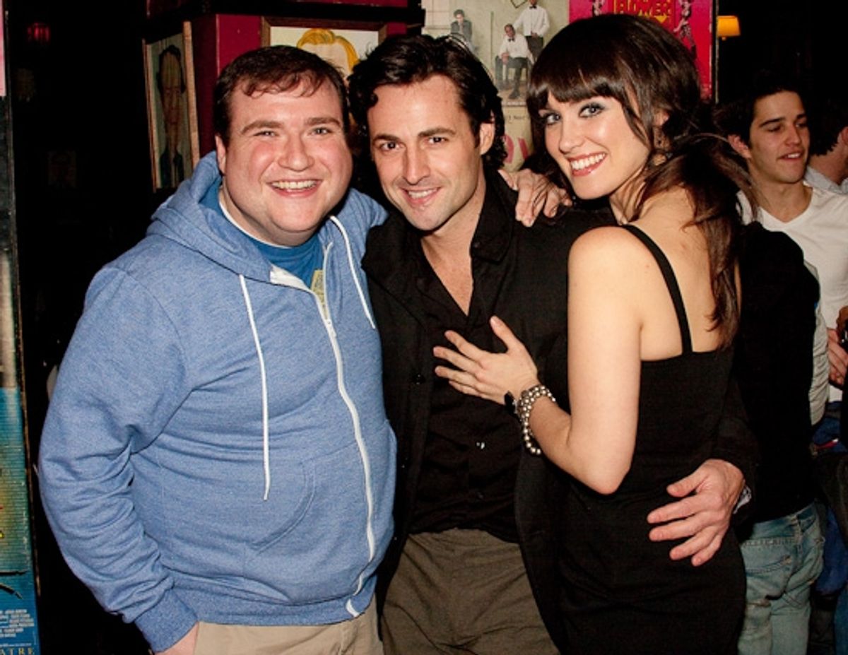 Todd Buonopane, Max von Essen and Brynn O'Malley at THE BATTERY'S DOWN Celebrates Season 2 at Sardi's